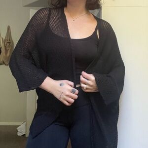 Black cardigan